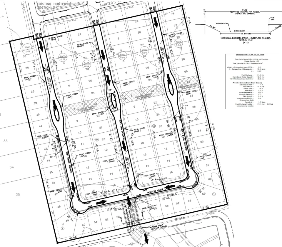 Hunter Creek Subdivision Section 3